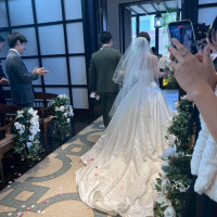 挙式退場した時です