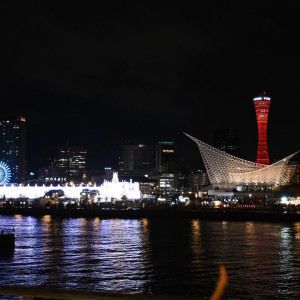 テラスから見た夜景|791431さんのラ・テラスホール神戸（LASUITE LE PAN Bldg.）の写真(2638139)