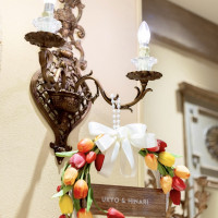 表札を貰えるので表札リースをDIYしました