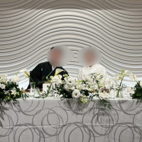 メインテーブル造花