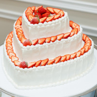 ウェディングケーキはプラン内でも可愛いのたくさんあった！