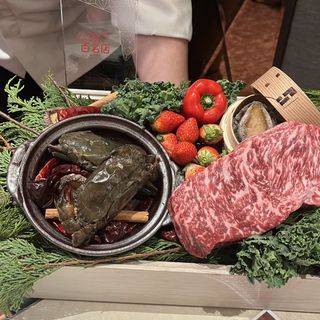 試食をいただきました。使われている食材を見せてもらいました。