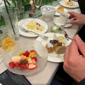 デザートビュッフェ|791867さんの麻布迎賓館/テイクアンドギヴ・ニーズウェディングの写真(2639403)