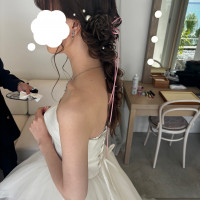 ヘアメイクルームも広くて綺麗です