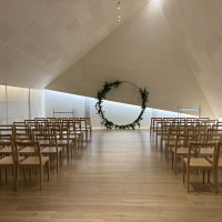 木と和紙でできたチャペル