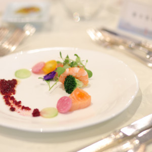 コースの前菜|792312さんの神戸メリケンパークオリエンタルホテルの写真(2640741)