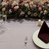 新郎新婦テーブル