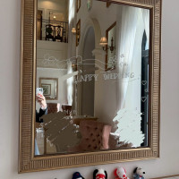 鏡に描き文字を書くことができます！