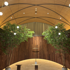 軽井沢のチャペルに似ている|792601さんのアーヴェリール迎賓館（富山）/テイクアンドギヴ・ニーズウェディングの写真(2641878)