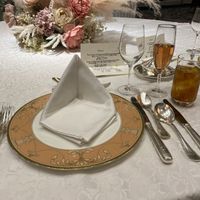 試食の際のテーブルセッティングです。