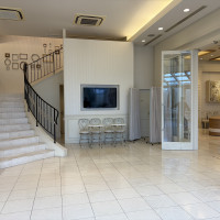 披露宴会場外の貸切スペース。動線に無駄がない