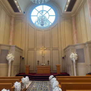 チャペル後方から前方を見た景色|792662さんのリーガロイヤルホテル大阪 ヴィニェット コレクション(旧リーガロイヤルホテル)の写真(2642264)