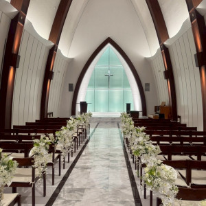 木目の美しいチャペル|792662さんの神戸メリケンパークオリエンタルホテルの写真(2642268)