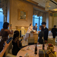 二次会会場はこちら。ガーデンつきの緑の会場でこれも素敵でした