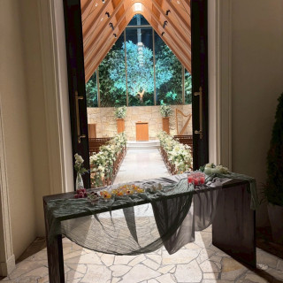 スイーツビュッフェと挙式会場