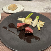 試食　お肉料理　パン