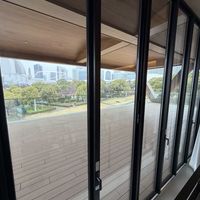とても広いバルコニー