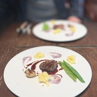コース料理のメイン試食