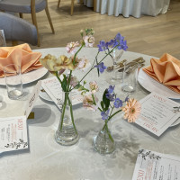 ゲスト席のテーブルコーディネート