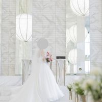挙式会場でのワンポーズ