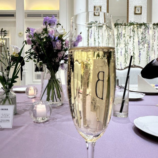 テーブルの装花