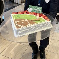野球場の形のケーキ⚾️