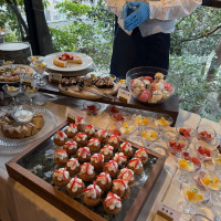 サプライズでのデザートビュッフェ