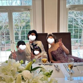 親族との記念写真
