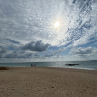 ビーチ撮影の様子