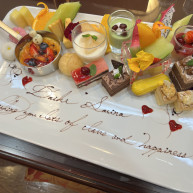 デザートビュッフェの盛り合わせ
式後にいただきました