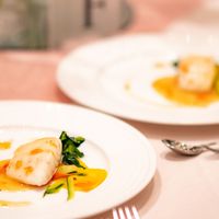 お魚料理です