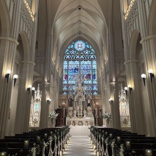 実際の結婚式終わりを見せてもらいました。この日は雨でした。