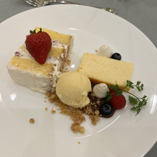 バランスの良い最後のデザートプレート