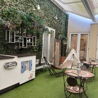 庭というより受付の建物の内側にこのようなスペースがあった