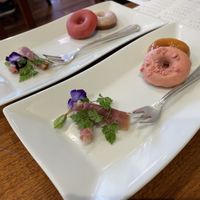 見学時に食べされてもらった試食用デザートです。