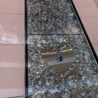 こだわって置かれた石。ハート