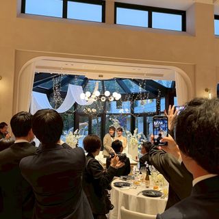 ウェディングケーキ入刀