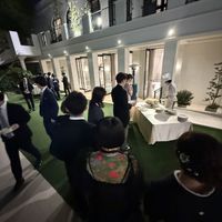 ガーデンでのスイーツビュッフェ