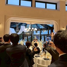 ウェディングケーキ入刀