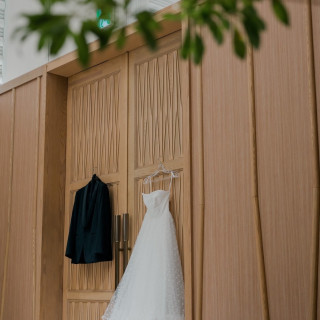 挙式前にチャペルで撮ってくださってました。