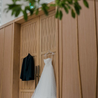 挙式前にチャペルで撮ってくださってました。