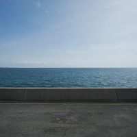 披露宴会場から見える海