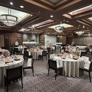 本館にある披露宴会場です。ライブキッチンがあります。