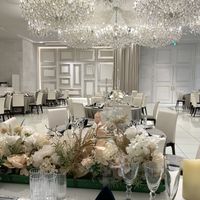 高砂席からみたゲストテーブルの様子です
