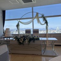 仙台を一望できる披露宴会場