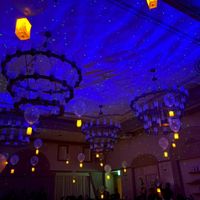 披露宴はランタン演出で幻想的な時間を演出