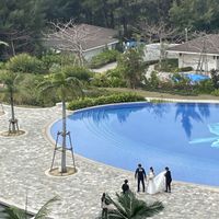 屋外での撮影の様子