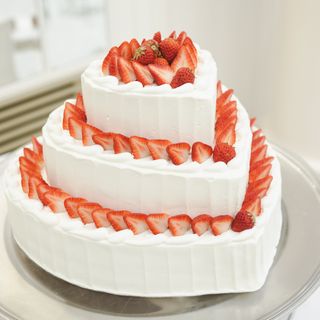 ハートのケーキ可愛すぎる♡