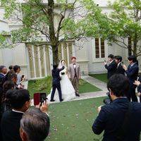 広いガーデンなので、演出も様々なことができる。