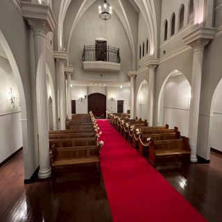 大人でシックな雰囲気の会場です。